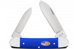 Case Canoe 16404 Folding Knife 2.60" Spear/1.97" Pen Blade Royal Blue Synthetic