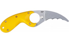 CRKT Bear Claw 2511Y Fixed Blade Knife 2.39" AUS8 Hawkbill Serrated