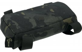 Cole-TAC Flat Bag Rifle Support 1000D Cordura Nylon Black Multicam, Prefilled Polymer Fill, 8x5x2 In