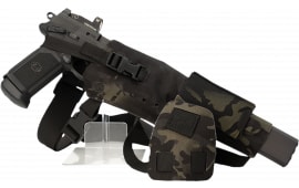 Cole-TAC Varmint Wrangler XL Chest Holster MultiCam Black Right Hand, Fits Suppressed Centerfire Pistols, Adjustable Harness.