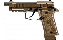 Beretta 80X Cheetah J80XTD10 Pistol, .380 ACP, 4.4" Threaded Barrel, 10+1, DA/SA, Optics-Ready, Desert Tan.