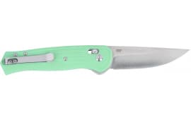 CRKT 7170B Sero EDC 3.02" Folding Plain TiNi S35VN SS Blade, Aqua Textured Green Handle