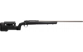 Browning 036120218 X-Bolt 2 Special Max LR Full Size 4+1 22" Matte Stainless Heavy Sporter Threaded Barrel, Matte Stainless Stainless Steel Drilled & Tapped Receiver, Black Adjustable Max Synt