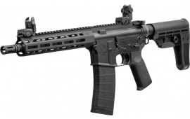 Tippmann Arms A101088 M4 Elite 25+1 11" Black Parkerized Threaded Barrel, Black Parkerized Aluminum Receiver w/Picatinny Rail, M-LOK Handguard, Black T5 Arm Brace, Black Gen2 Grip
