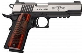 Browning 1911-380 Black Label Medallion Pro 250 .380ACP 4.25" 8+1 SA Rail 250th Anniversary