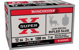 Winchester Super-X 12 Gauge 2.75" 1 oz Rifled Slug 15 Rounds