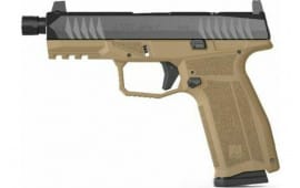 Arex Delta Gen2 Tactical X OR 9mm Pistol 4" Threaded Barrel 17+1/19+1 Black Slide FDE Frame