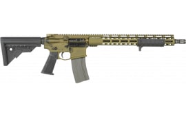 Griffin Armament MK2 RECCE MK2RECCEWHG-W Rifle 223 Wylde 16.1" 30+1 Semi-Auto Warhawk Green Ambi Lower M-LOK Handguard
