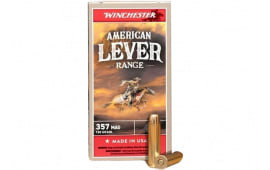 Winchester American Lever .357 Magnum 130gr FMJ Brass Case 50rd