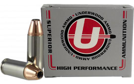 Underwood Ammo XTP 38 Super +P 124gr JHP Nickel-Plated Brass 20 Round Box