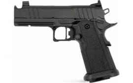Tisas 1911 Carry 9 DS Comp 9mm Pistol, 4.25" Comp Barrel, 17+1, Optics-Ready, Black QPQ Finish