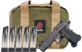 Alpha Foxtrot AF1911 Romulus Promo Pistol 9mm Luger 3.5" Threaded Comp Barrel 20+1 Optic-Ready Black DLC
