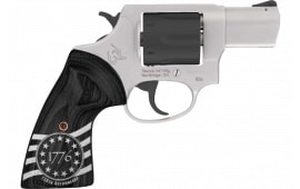 Taurus 856 2-85625-US3 Revolver .38 Special +P 2" 6-Shot DA/SA SS Frame Black Cylinder 1776 Wood Grips