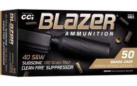 CCI Blazer Clean-Fire .40 S&W 180gr TMJ 50 Rounds