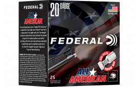 Federal All American 20 Gauge #8 Shot 7/8 oz 25-Round Box