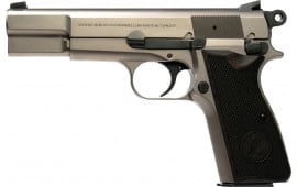 Tisas Regent BR9 12500026 Pistol 9mm 4.67" 15+1 Single Action Nickel Wood Grips