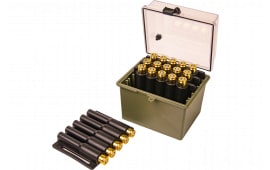 Berry's Safari Small Rifle Ammo Box 20-Round Clear Lid Olive Base