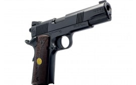 Dickinson 1911 Adam DKSN9BB Pistol 9mm 5" Barrel 8+1 SAO Black Serrated Slide Wood Grips
