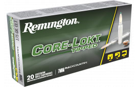 Remington Core-Lokt Tipped 7mm Backcountry 175gr Polymer Tip Brass Case 20rd