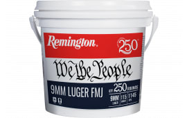 Remington We The People 9mm Luger 115gr FMJ Brass 250-Round Bucket