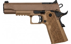 Tisas 1911 Duty DS FDE, Double Stack 1911 Pistol, 9mm Luger, 5" Barrel, 18rd Magazine, Single Action, Optics-Ready, FDE - 12500904