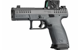 CZ P-10 C Ported COA Elite, 9mm, 4" Barrel, 19-Round, Semi-Auto, Pistol Gray Polymer Frame Nitrided Slide Aimpoint COA