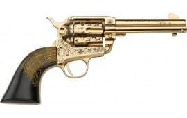 Pietta PFI45KOP434EP Keeper Of The Plains Revolver .45 Colt 4.75" 6-Shot Single Action Engraved Ultra Black Grip