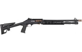 Panzer Arms M4 Speed Pro PAM4CSBBTMFSS Shotgun 12 Gauge 18.5" 5+1 Semi-Auto Ported Barrel Skeleton Stock Black