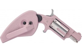 North American Arms Mini Revolver NAA-22MS-RC-HG .22 Magnum 1.13" 5rd SA Folding Holster Grip Pink Champagne