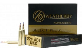Weatherby 224 Weatherby Magnum 50gr V-Max 20rd Box - 20 rounds - H22450VMAX