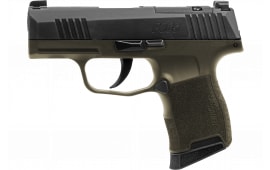 Sig Sauer P365 Fortunate Son 9mm Pistol 365-9-BXR3-FS 3.1" Barrel 10+1 Striker-Fired Optic-Ready XRAY3 OD Green
