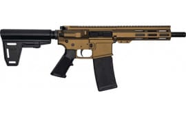 Great Lakes Firearms & Ammo GL15 AR-15 Pistol GL15300PBBRZ 300 AAC Blackout 7.5" 30+1 Semi-Auto Bronze Cerakote, Adjustable Brace