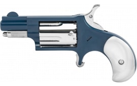 North American Arms Second Mate 22LRNBCHP 22 LR 1.13" 5-Shot SA Revolver Navy Blue Cerakote Pearl Grip