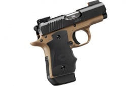 Kimber Micro 9 Desert Night 3300197 Pistol 9mm 3.15" Barrel 7rd Single Action TRUGLO TFX Pro Sights, Hogue Grip
