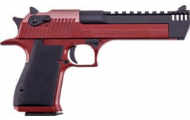 Magnum Research Desert Eagle Mark XIX DE50CRB .50 AE 6-Inch 7-Round Semi-Automatic Pistol Crimson Red Cerakote Black Finish