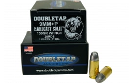 DoubleTap Hardcast Solid 9mm Luger 20 Round 130gr Hardcast Solid Cartridges