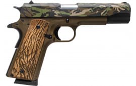 Tisas 1911 A1 Service Backwoods 10100518AA8 Pistol .45 ACP 5-Inch 7+1 SAO Serrated Slide Beavertail