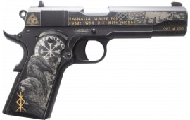 Tisas 1911 A1 Stakeout Norse God 10100516AA10 Pistol .45 ACP 5" 8+1 SAO Serrated Slide Beavertail