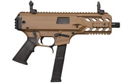 GForce Arms BLADE6, Semi-Auto 9mm Pistol, 1913 Adaptor, 33rd Magazine, 6" Barrel, Accepts Glock Mags, Ambidextrous Controls, Flat Dark Earth