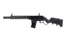 Panzer Arms Lever 12 Tactical, Lever Action Mag-Fed Shotgun, 18.5" Barrel, 12 Gauge, 3", (2) 5 Round Magazine - W / Synthetic Stock - Black - PALV12BSS