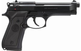 Beretta M9 LTD Semi-Auto Pistol,  4.9" Barrel 9mm 10 Round, Synthetic Black Grip, Bruniton Barrel - J92M9A0 