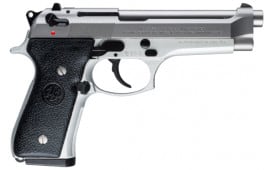 Beretta JS92F520M 92 DA/SA 9mm 4.9" 15+1 Black Synthetic Grip Stainless Steel