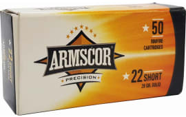 Armscor 50415 Rimfire 22 Short 29 gr Solid Point - 50rd Box