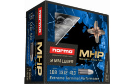Norma 299740020 9mm 108 MHP - 20 Round Box