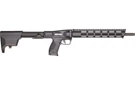 Smith and Wesson FPC Folding Semi-Automatic 9x19mm Carbine Rifle, 16.5" Barrel, (1) 17 Round and (2) 23 Round Magazines - Black - 12575