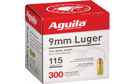 Aguila 1E097700 9mm Luger 115 GR Full Metal Jacket (FMJ) 300 Bx - 300rd Box