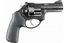 Ruger 5431 LCR LCRx 3" DA/SA .38 Special 3" 5 Hogue Tamer Monogrip Black Stainless Steel Revolver