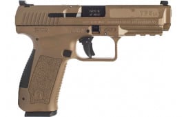 Century Arms Canik TP9SA MOD.2 Semi-Automatic Pistol 4.46" Barrel 9mm 2-18rd Mags - W / Warren Sights - FDE Polymer - HG4863D-N