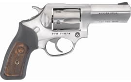 Ruger 5784 SP101 327FED 3" SS Black Rbr/wd Revolver
