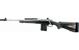 Ruger 6821 Scout  308 Win 18" 10+1 Matte Stainless Matte Stainless Left Hand Black Laminate